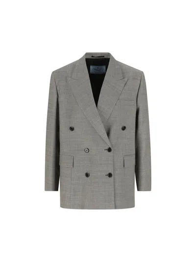 Prada Jackets In Gray