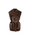 Prada Jackets In Mahogany