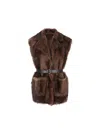 Prada Jackets In Mahogany