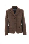 Prada Galles Printed Blazer In Red