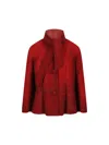 Prada Bonded Suede Jacket In Red