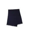 Prada Jacquard Fringed Scarf In Black