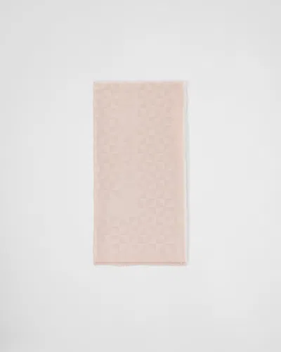 Prada Wool In Powder Beige/rose Gold