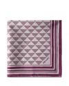 Prada Jacquard Silk Scarf 55x55 In Multi