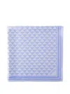 Prada Schal Aus Jacquard-seide 90x90 In Blue