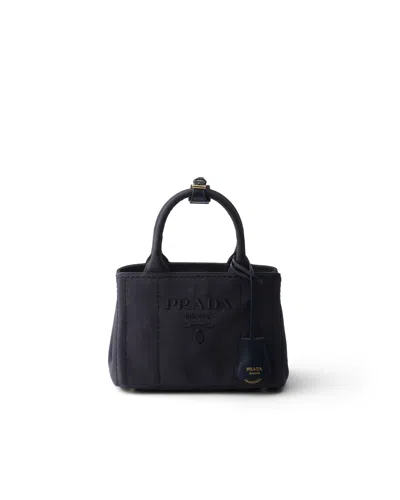 PRADA PRADA JARDINIÈRE COTTON CANVAS MINI-BAG