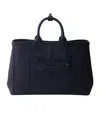Prada Jardinière Extra Large Cotton Canvas Tote Bag