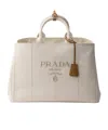 Prada Tote Bag Aus Leinenmischgewebe