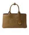 Prada Jardinière Large Cotton Canvas Handbag