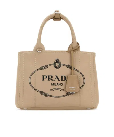 PRADA PRADA JARDINIÈRE LOGO DETAILED TOTE BAG