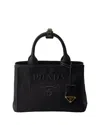 Prada Jardiniere Small Cotton Canvas Handbag