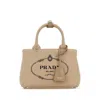 Prada Small Canvas Handbag With Silver-tone Hardware