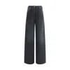 Prada Jeans Woman Black In Gray
