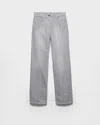 Prada Jeans Aus Gewaschenem Denim In Gray