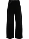 Prada High-rise Wide Leg Denim Jeans In Black