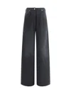 Prada Jeans Woman Black In Gray