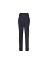 Prada Pleated Tailored Trousers In Blue