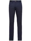 Prada Drill Chino Pant With Belt Loops And Back Pockets