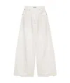 Prada Womens White Five-pocket High-rise Straight-leg Denim Jeans In White