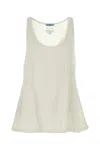 Prada Cotton Reversible Mini Dress With Elastic Hem