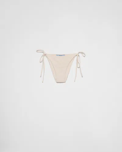 PRADA JERSEY BIKINI BOTTOM WITH RHINESTONES
