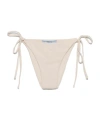 Prada Jersey Bikini Bottom With Rhinestones In Neutral