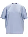 Prada Blue Jersey T-shirt In Blue