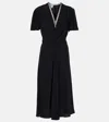 Prada Jersey Midi Dress In Black