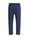 Prada Track Pants Polyester Belt Loops In Blue
