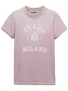 Prada Cotton T-shirt Women In Pink
