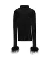 Prada Top In Jersey Nero  Donna In Black