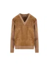 Prada Wool-and-cashmere-blend Sweater In Multi