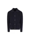 Prada Buttoned Patch-pocket Cardigan In Black