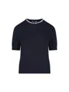Prada Wool And Cashmere Crew-neck Sweater In Blue