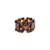 Prada Interlocking Clasp Bracelet In Beige