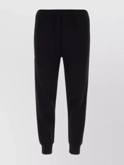Prada Joggers Cotton Blend Re-nylon Bands In Black