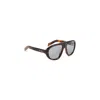 Prada Juniper Tortoise Brown Acetate Logo Sunglasses In Multi