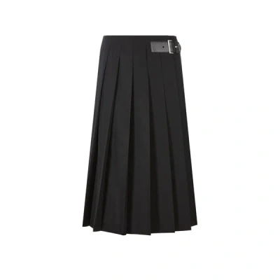 Prada Wool Skirt In Black