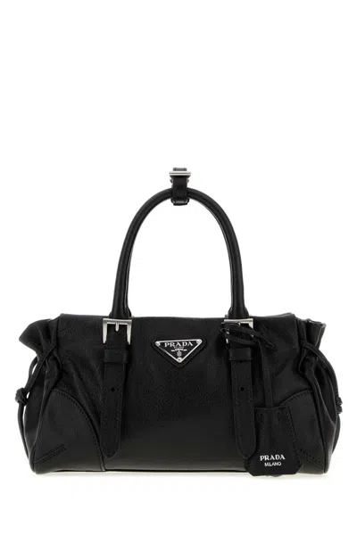 Prada Karin Mini Black Leather Small Handbag