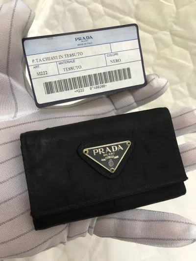 Pre-owned Prada Key Case In Black