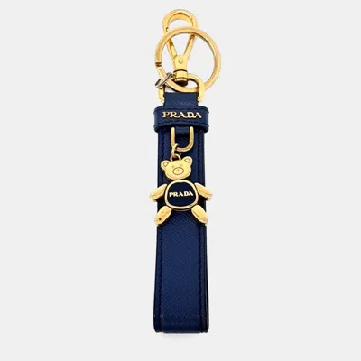 Pre-owned Prada Key Ring In Blue
