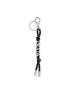 Prada Black Recycled Polyamide Keychain In Black