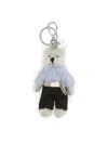 Prada Trick Orsetto Key Ring In Multi