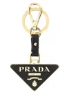 Prada Women Portachiavi Logo Triangolo Saffiano