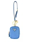 Prada Women Cerulean Blue Re-nylon Re-edition 1978 Key Ring