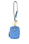 Prada Women Cerulean Blue Re-nylon Re-edition 1978 Key Ring
