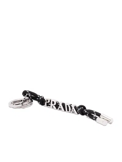 Prada Keychain In Black