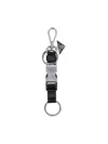 Prada Keychain With Buckle In Black