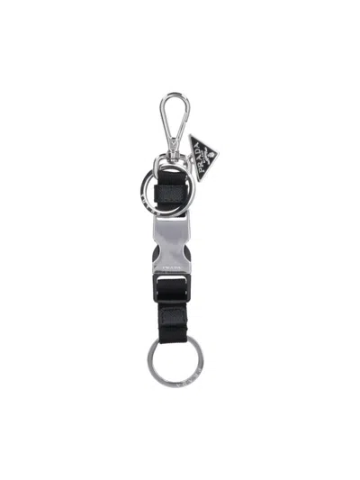 PRADA PRADA KEYCHAIN WITH BUCKLE – SILVER