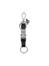Prada Keychain With Buckle In Black